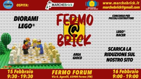 Marche Brick al Fermo Forum Comics & Game il 15 e 16 febbraio 2020